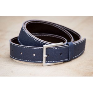 CEINTURE CUIR BLEU FRANCE| La french